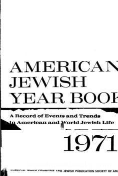 American Jewish Yearbok 1971