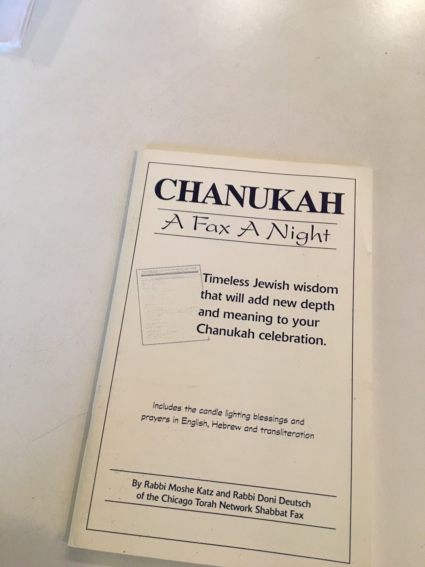 Chanukah; A Fax A Night