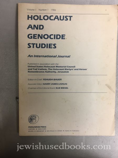 Holocaust and Genocide Studies: an International journal volume 1 Number 1 1986