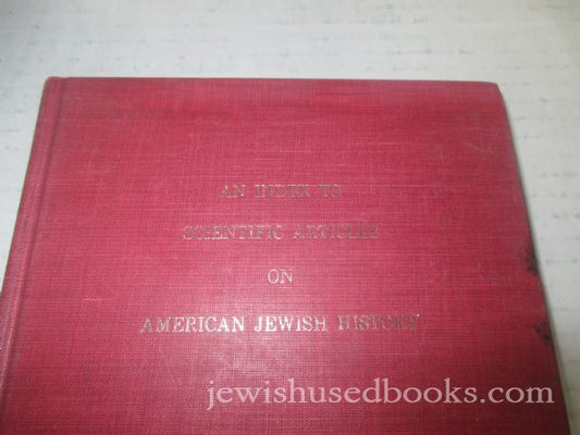 An Index to Scientific Articles on American Jewish History