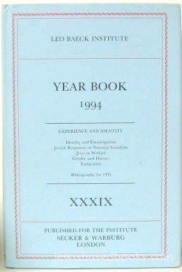 Leo Baeck Institute YearBook XLIII (1998)