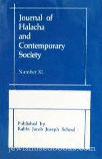 Journal of halacha contemporary society Num. XL (2000)
