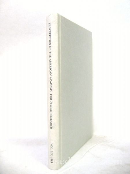 Proceedings Of The American Academy For Jewish Research Vol. LX 1994