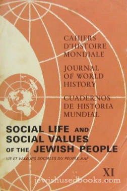 Social Life and Social Values of the Jewish People XI 1-2
