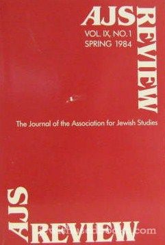 AJS Review - Vol IX No 1 Spring 1984