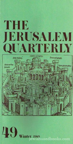 The Jerusalem Quarterly ; Number Forty Nine, Winter 1988