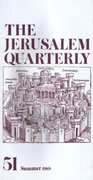 The Jerusalem Quarterly ; Number Fifty One, Summer 1989