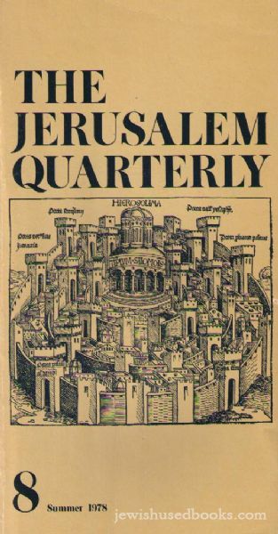 The Jerusalem Quarterly ; Number Eight, Summer 1978