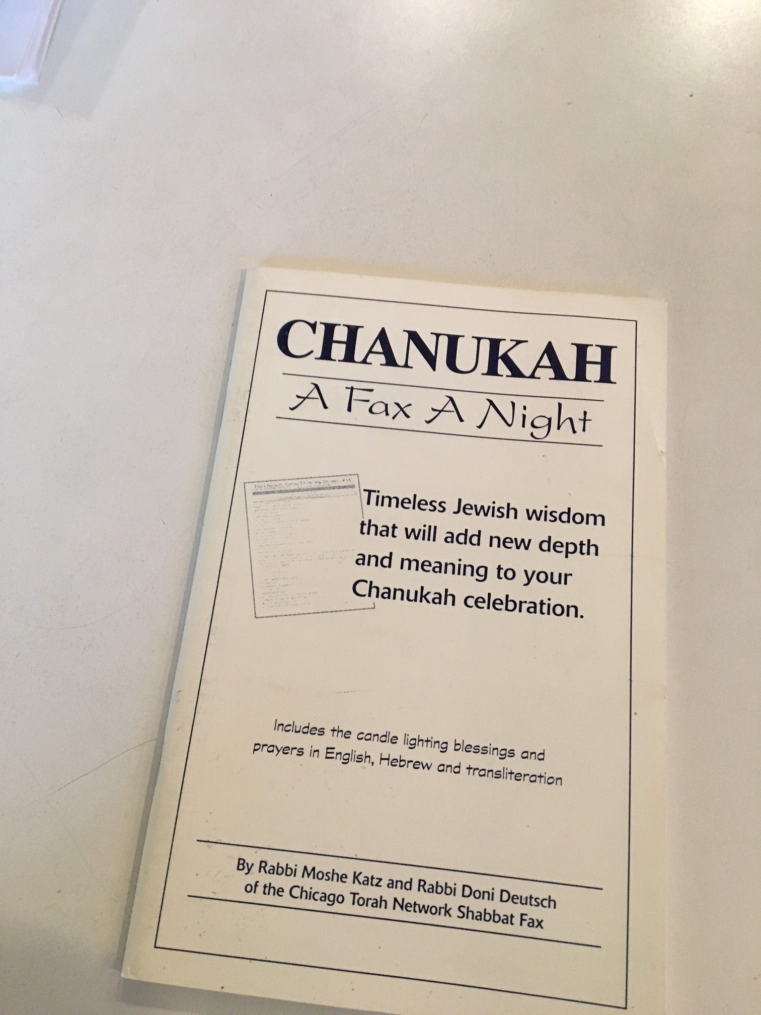 Chanukah; A Fax A Night