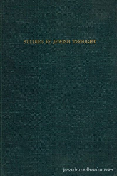 Studies in Jewish Thought