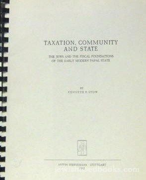 Taxation, Community And State (Spiral Bound) (AUTOGRAPHED COPY (Signed In Hebrew)