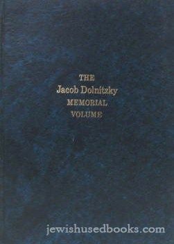 The Jacob Dolnitzky Memorial Volume