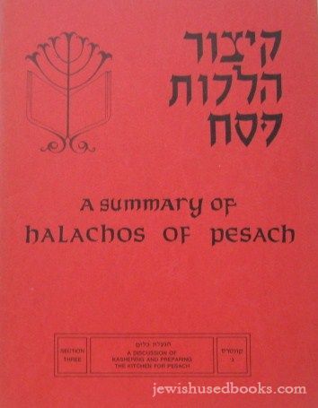 A Summary Of Halachos Of Pesach - Section 1