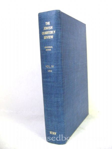 The Jewish Quarterly Review Vol. IV Nos. 1-2 - 1892