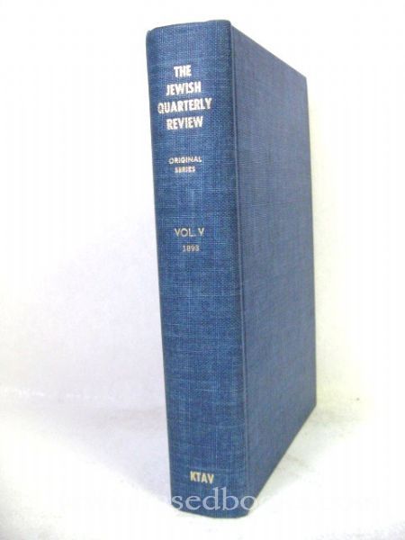 The Jewish Quarterly Review Vol. V 1893