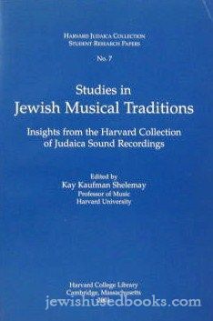 Studies in Jewish Musical Traditions