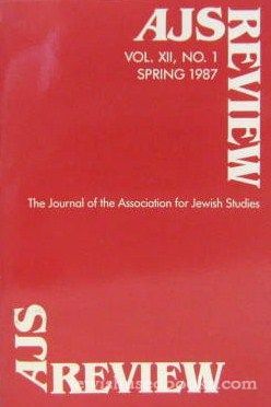 AJS Review - Vol XII No 1 Spring 1987