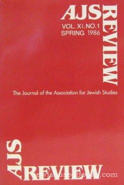 AJS Review - Vol XI No 1 Spring 1986