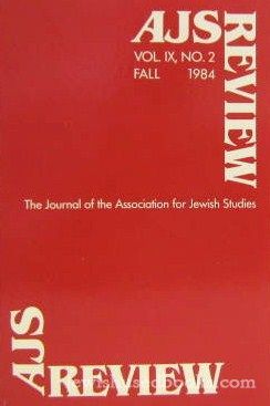 AJS Review - Vol IX No 2 Fall 1984