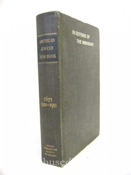 The American Jewish Year Book 5671 (1910-1911)