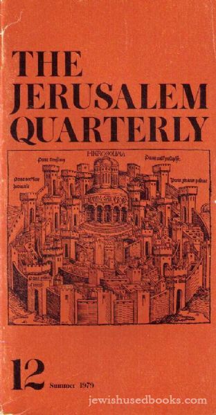 The Jerusalem Quarterly ; Number Twelve, Summer 1979
