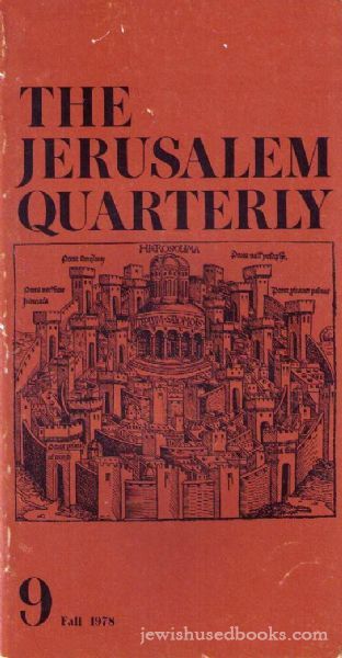 The Jerusalem Quarterly ; Number Nine, Fall 1978
